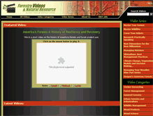 Tablet Screenshot of forestryvideos.net